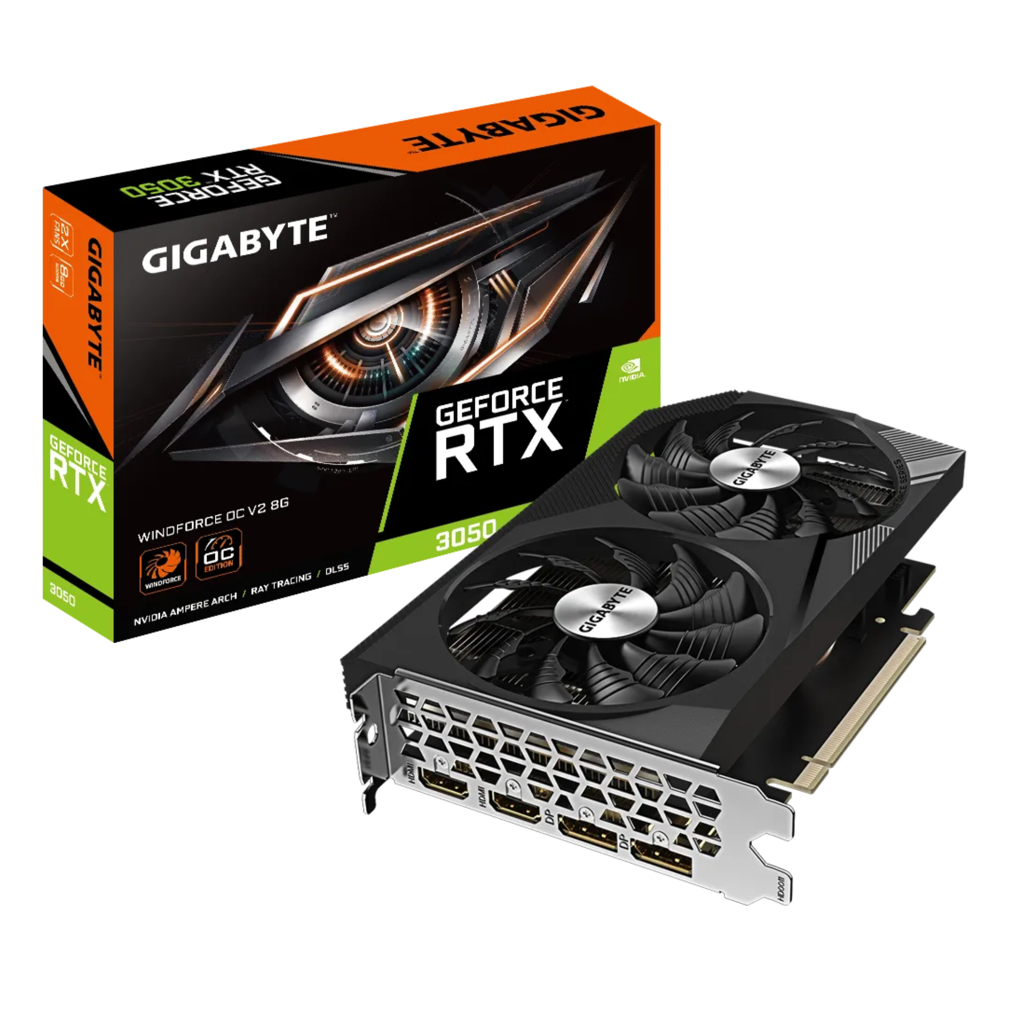 GIGABYTE RTX 3050 WINFORCE OC V2 8GB