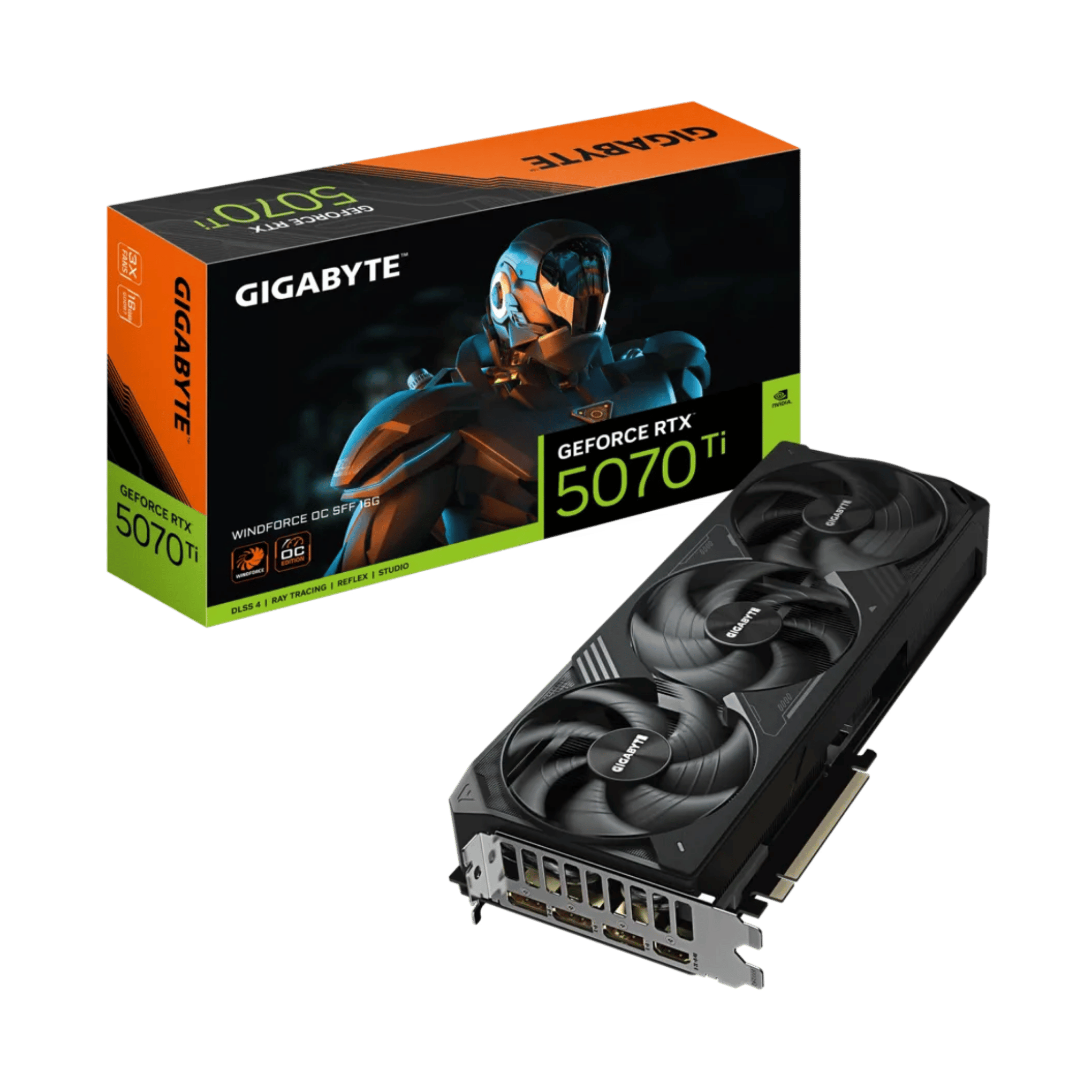 -GIGABYTE GEFORCE RTX™ 5070TI WINDFORCE OC SFF 16GB GRAPHICS CARD
