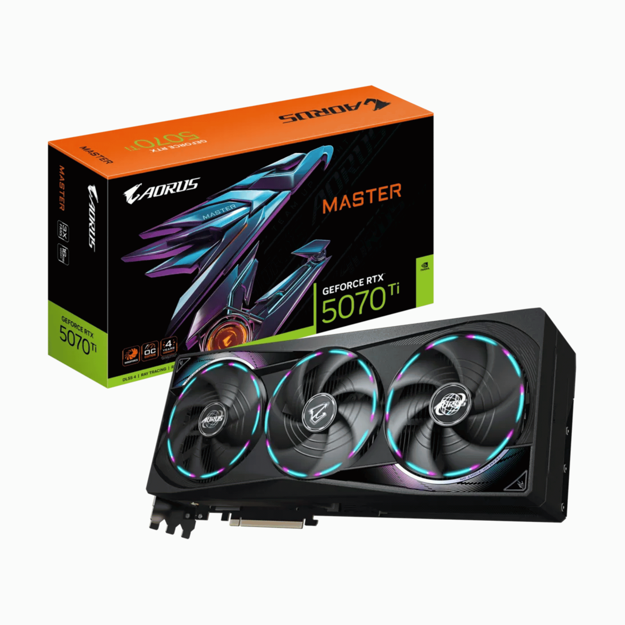 -GIGABYTE AORUS GEFORCE RTX™ 5070 Ti MASTER 16G VGA CARD