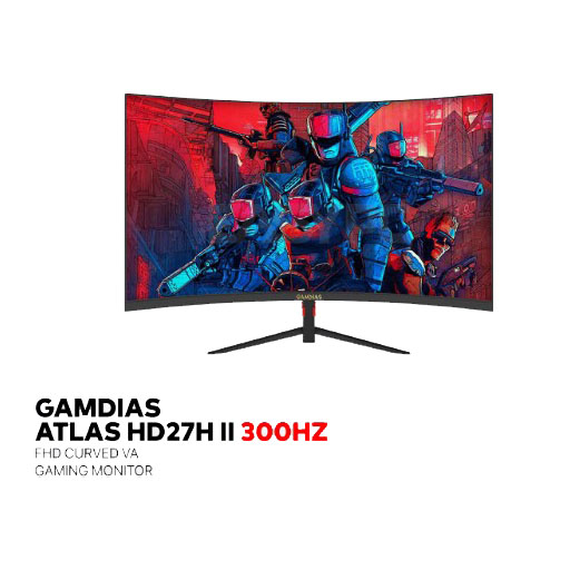 GAMDIAS MONITOR ATLAS HD27H II 300hz 1080P CURVED