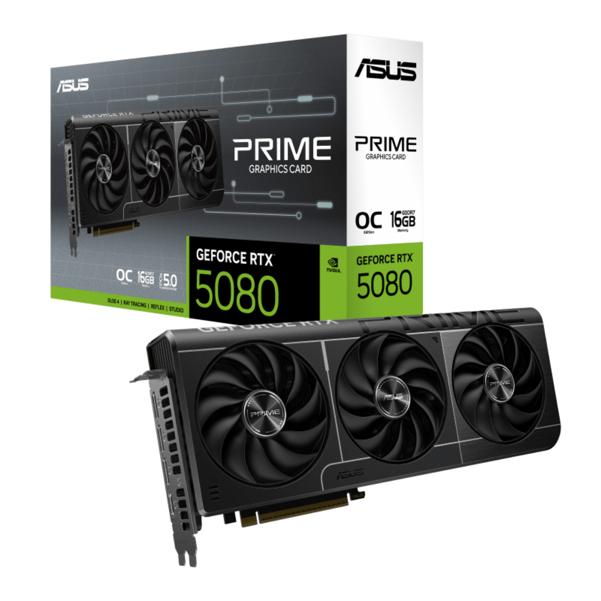 -ASUS PRIME GEFORCE RTX™ 5080 16GB GDDR7 OC EDITION