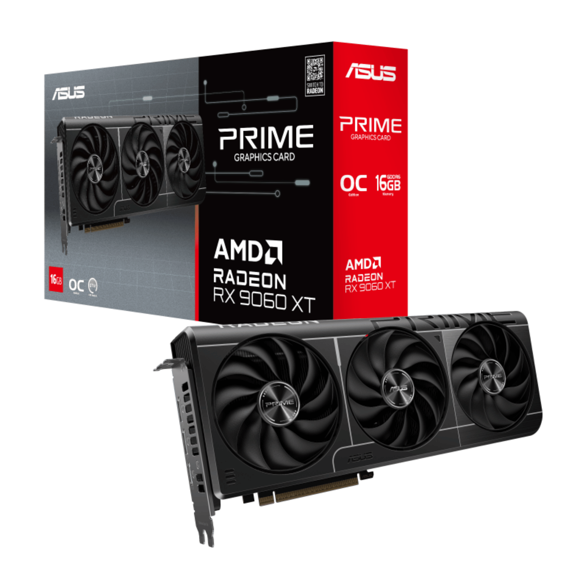-ASUS PRIME RX 9060 XT OC EDITION 16GB