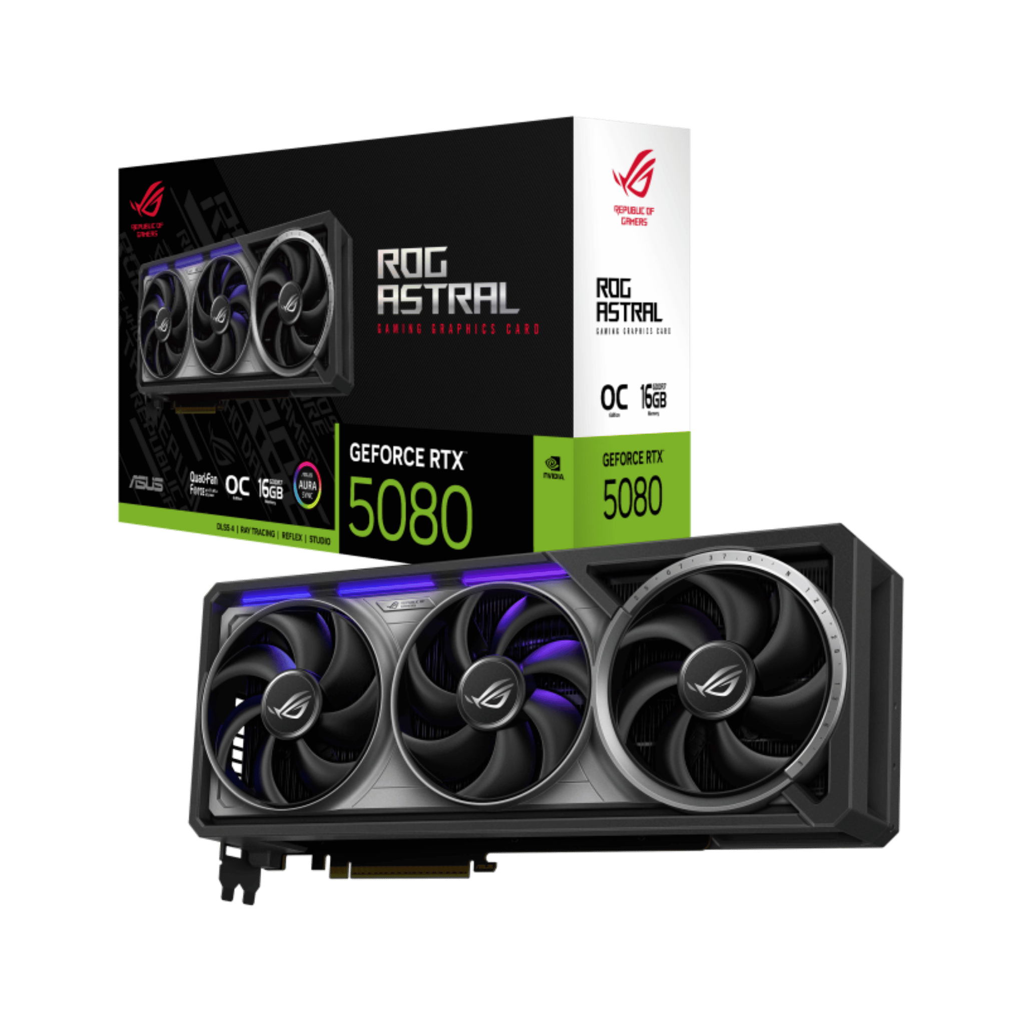 -ASUS ROG ASTRAL GEFORCE RTX™ 5080 16GB GDDR7 OC EDITION