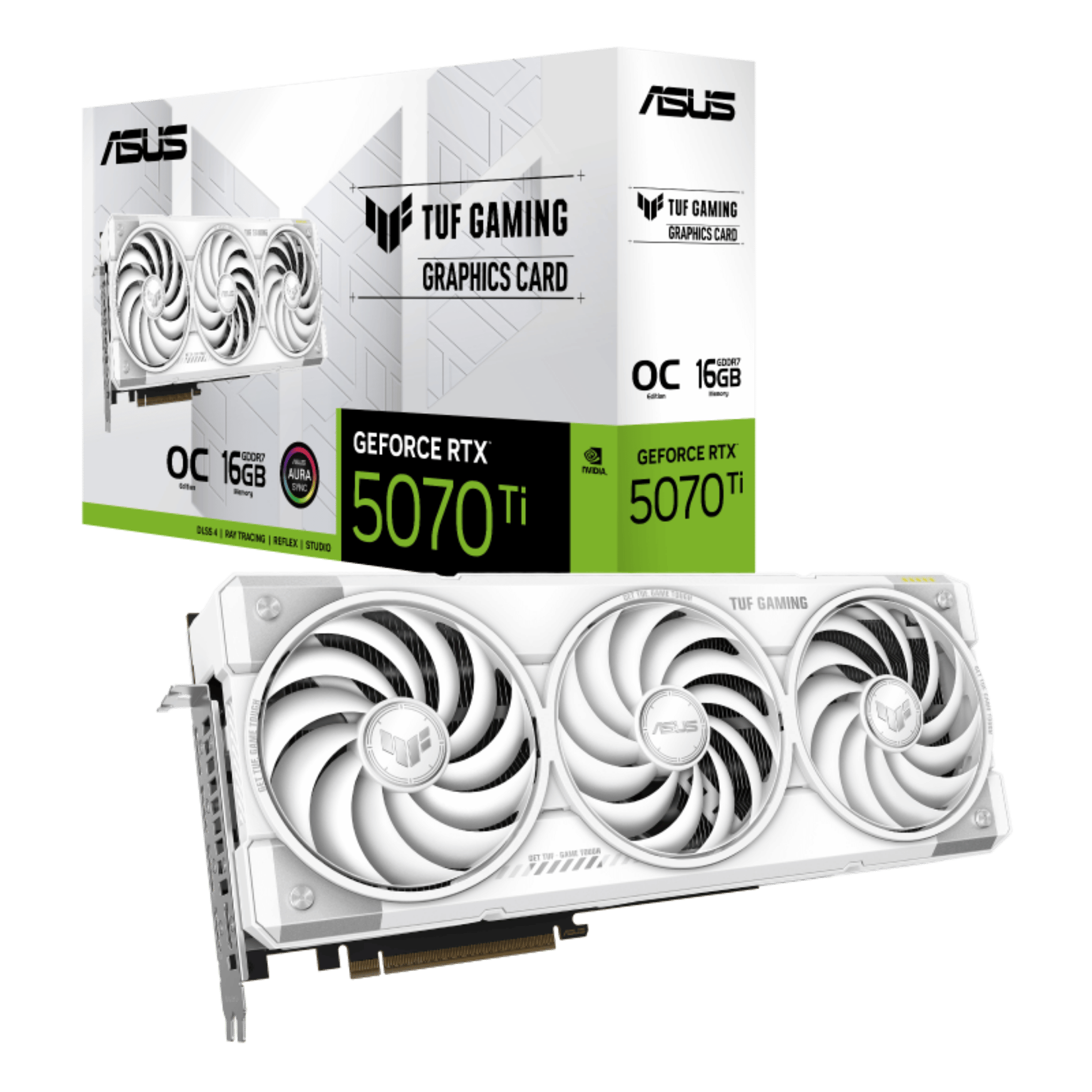 -ASUS TUF GAMING GEFORCE RTX™ 5070 TI 16GB GDDR7 WHITE OC EDITION